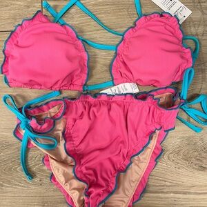 cupshe bikini pink